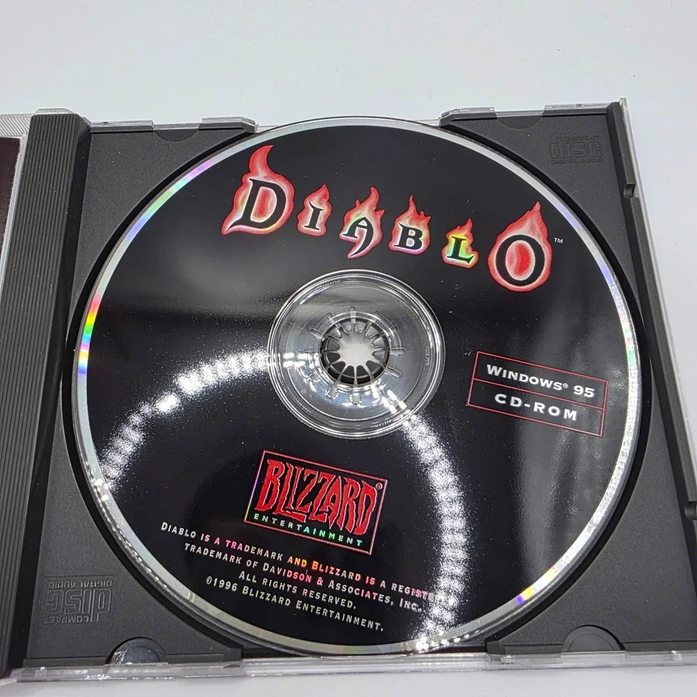 Blizzard Diablo PC 1996 Windows 95 CD-ROM Original Jewel Case Action RPG Vintage